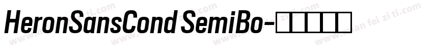 HeronSansCond SemiBo字体转换